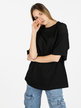 Solid color oversized women's t-shirt