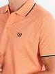 Solid color short sleeve men's polo shirt
