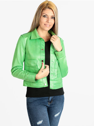 Solid color women's lightweight jacket