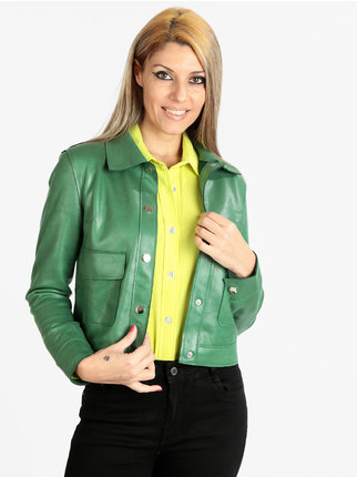 Solid color women's lightweight jacket