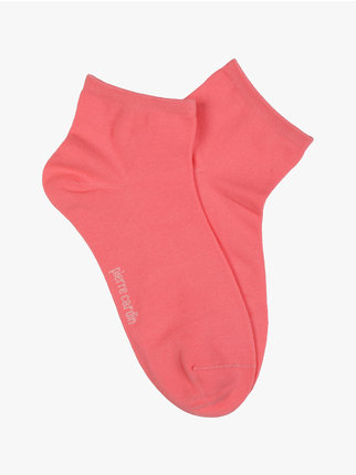 Solid color women's short socks