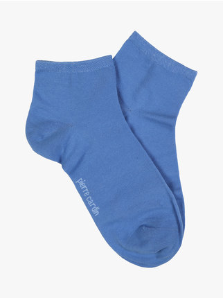 Solid color women's short socks
