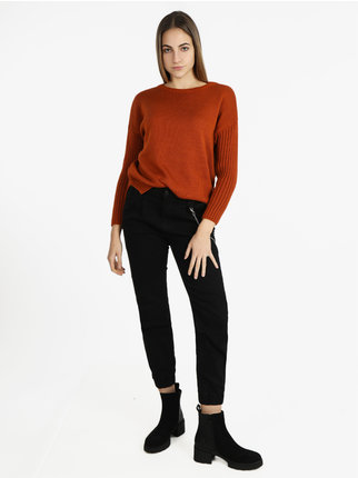 Solid color women's sweater