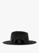 Sombrero de paja negro con lazo