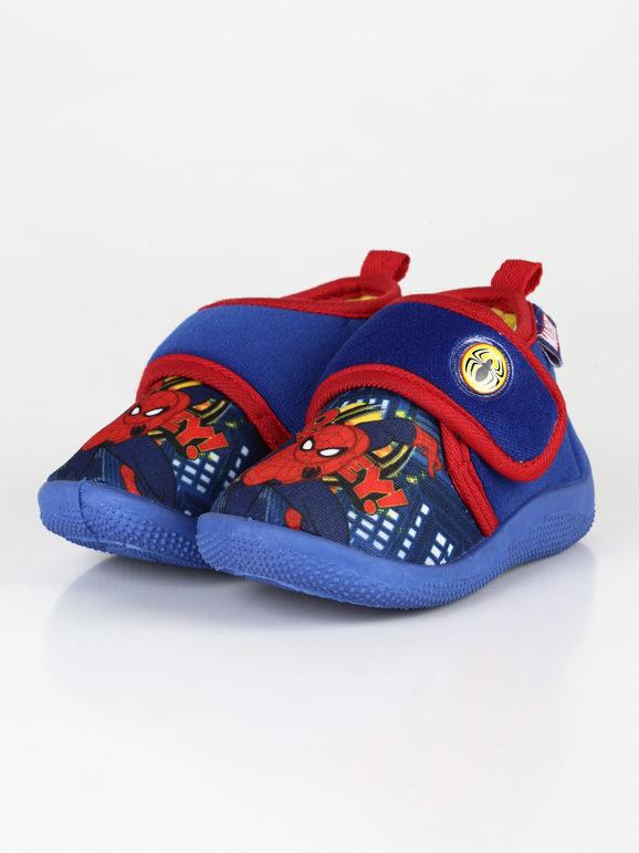 Spider man closed slippers with tear