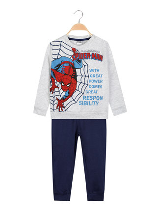 SPIDER-MAN Pyjama long chaud en coton pour nouveau-né