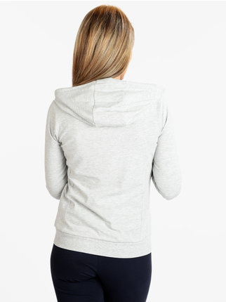 Sportliches Damen-Sweatshirt mit Reißverschluss und Kapuze