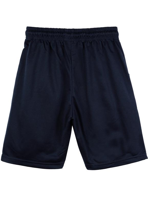 Sports cotton bermuda shorts  dark blue