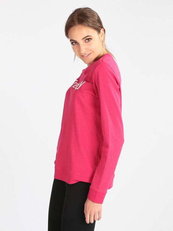 Sporty cotton sweatshirt for women