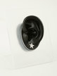 Star earring with rhinestones