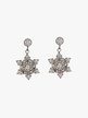Steel earrings with snowflake for women