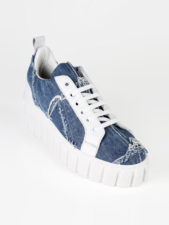 Stella  Women's jeans sneakers with platform