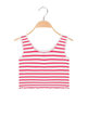 Striped cropped top for girls