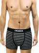 Striped men's boxer shorts