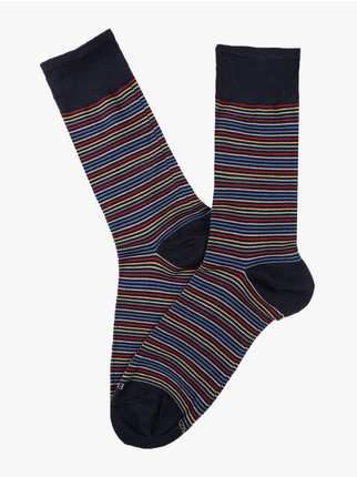 Striped men's short socks