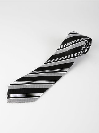 Striped men's tie