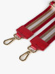 Striped shoulder strap for bags