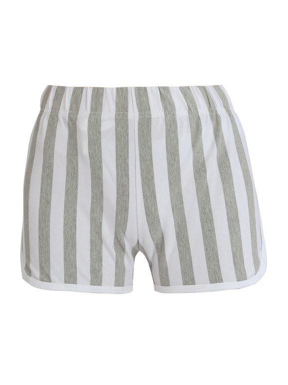 Striped women's shorts