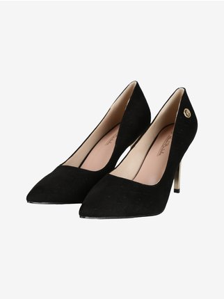 Suede pumps with stiletto heel