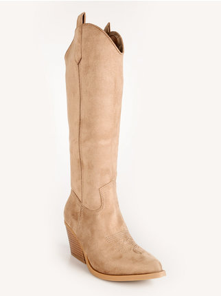Suede Texan boots