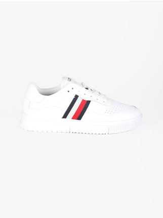 SUPERCUP LEATHER STRIPES Men's leather sneakers