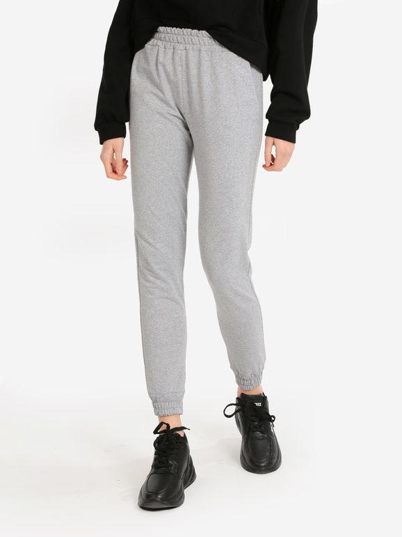 Sweatpants in fleece with cuffs
