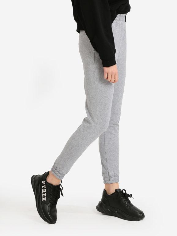 Sweatpants in fleece with cuffs