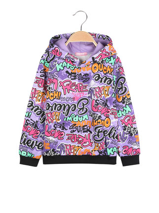 Sweatshirt für Mädchen mit Schriftaufdruck