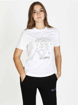 T-shirt à manches courtes pour femmes signe du zodiaque Scorpion