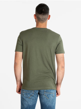T-shirt col rond en coton pour homme