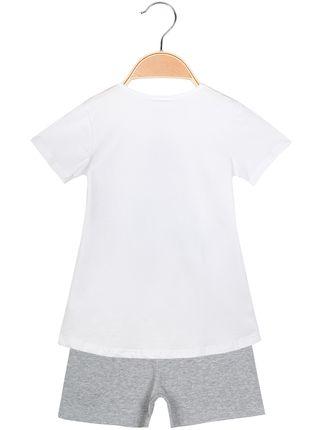 T-shirt con disegni + pantaloncini completo 2 pezzi in cotone