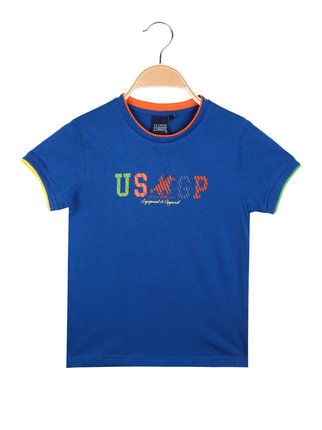 T-shirt da ragazzo con scritta colorata
