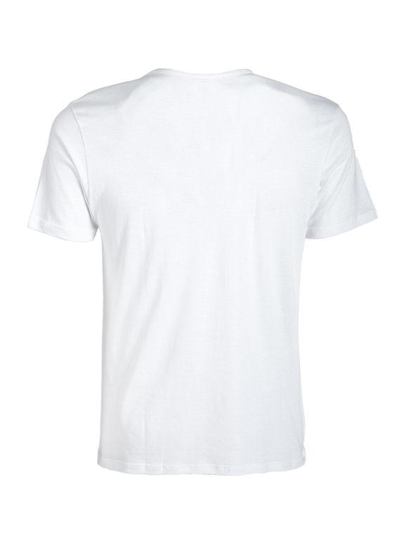 T-shirt de sous-vêtements homme col V en coton biélastique