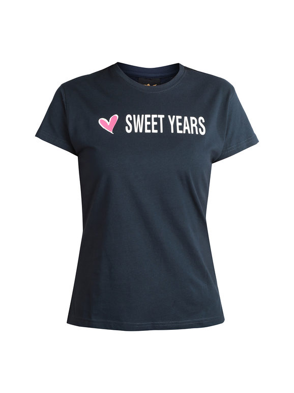 Sweet Years T-shirt donna a maniche corte con scritta: in offerta a 11.99€  su