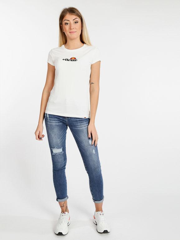 T-shirt donna a maniche corte con stampa