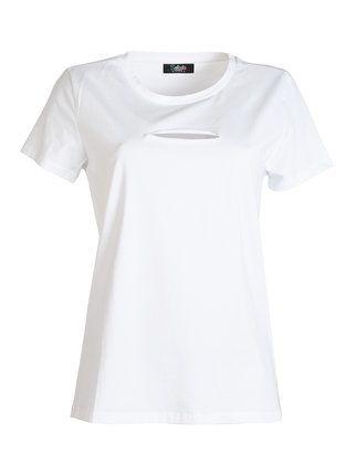 T-shirt donna con taglio  centrale