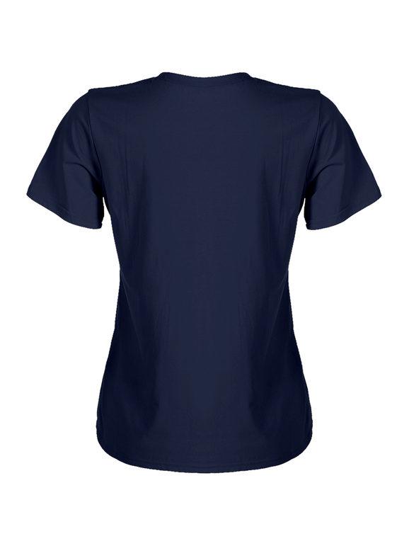 T-shirt donna girocollo in cotone