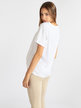 T-shirt donna in cotone monocolore