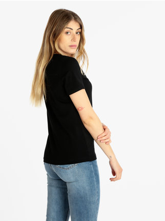 T-shirt donna manica corta con scritta