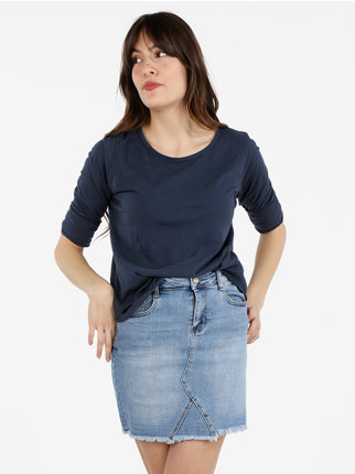 T-shirt donna oversize a maniche lunghe