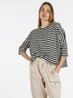 T-shirt donna oversize a righe