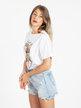 T-shirt donna oversize con perle