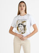 T-shirt donna oversize con stampa disegno