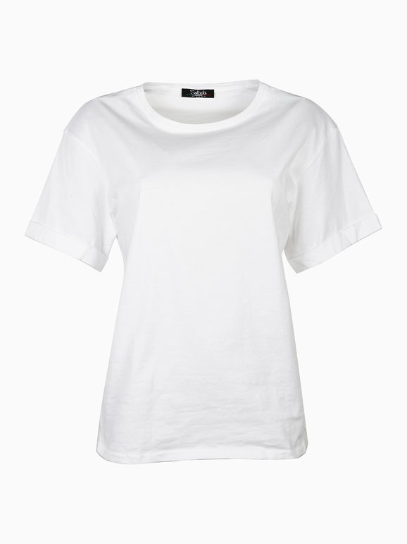 T-shirt donna oversize in cotone