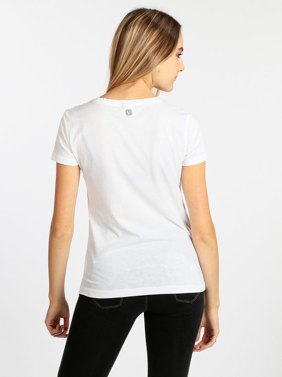 T-shirt femme manches courtes avec écriture