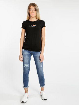 T-shirt femme manches courtes avec imprimé