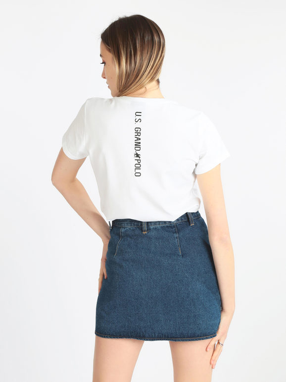 T-shirt femme manches courtes avec imprimés