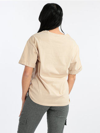 T-shirt femme oversize en coton