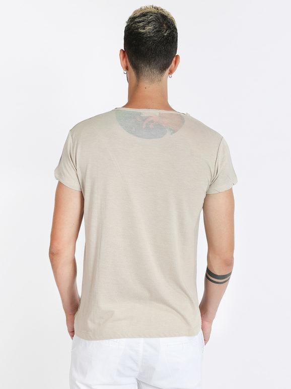 T-shirt girocollo con disegno