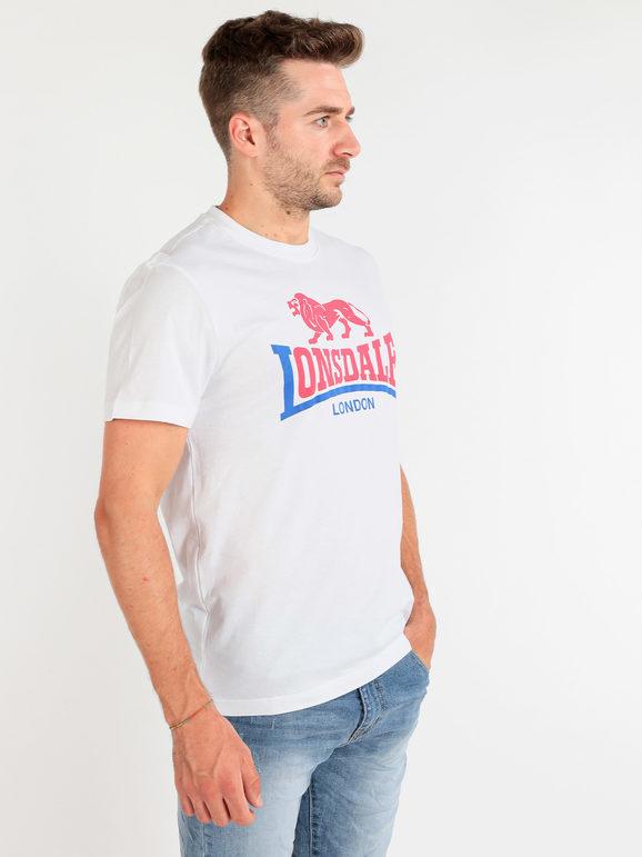 T-shirt in cotone con marchio e logo